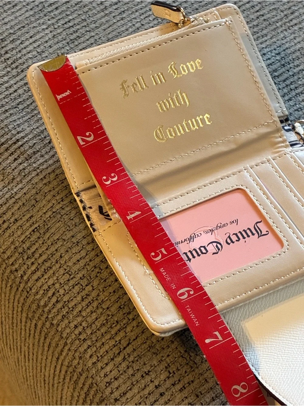NWT “All Things Juicy Tab Card Wallet” Color Angel With Crystal